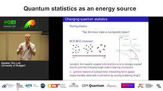 Eric Lutz - Quantum statistics as an energy source