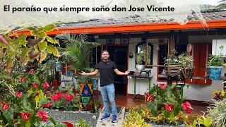 He lived abroad for more than 40 years and RETURNED TO COLOMBIA TO TAKE REFUGE IN HIS GARDEN