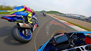 Screaming Kawasaki Ninja ZX-10R on WSBK Track Most