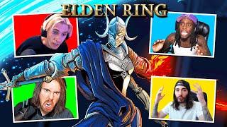 Elden Ring - Streamers REACT to Rellana Twin Moon Knight (Boss Fight)