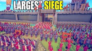 The Largest MEDIEVAL CASTLE SIEGE Ever in TABS!