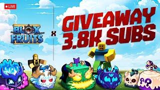  LIVE: 3.8K Subs Special Giveaway | Free Blox Fruits Spin Event  | Join & Win Now!