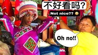 BLACK GIRL TRIED ON CHINESE TRADITIONAL OUTFIT AND THIS HAPPENS 