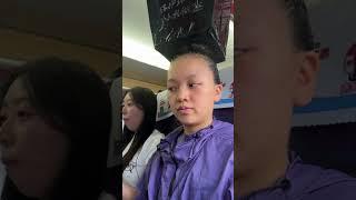 this girl styled her hair as a dustbin #shortsvideo