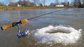 Ice Fishing a SMALL POND!?