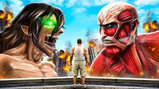 FRANKLIN Meets ATTACK On TITAN (GTA 5 Mods)