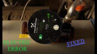 Grundfos Alpha 2 will not start - Water pump electronic problem -  Repair of the pump