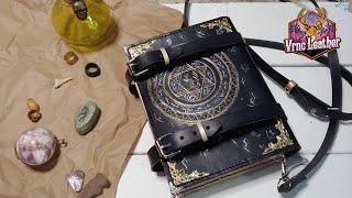 [Leathercraft] Making a Medieval Leather Spell Book Satchel Bag | Vrnc Leather