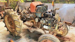 An Expert Mechanic Restoration Old KUBOTA Tractor Engine That has been Left in The Rain for Years