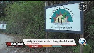 Investigation continues into stabbing at nudist resort