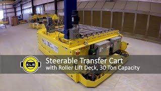 Steerable Transfer Cart for Die Handling with 30 Ton Carrying Capacity