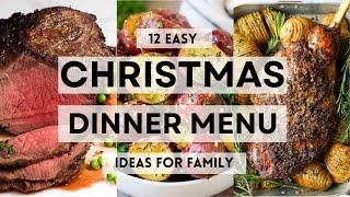 12 Easy CHRISTMAS DINNER MENU IDEAS For Family #christmas #christmas2024