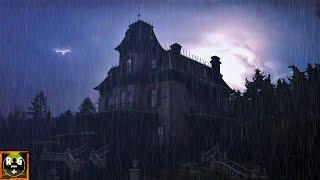 Spooky Thunderstorm Sounds | Sleep in The Haunted Mansion with Rain and Thunder at Night