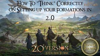 How To "Think" Correctly on Setting up your Formations in 2.0 | A RiseToWar Guide.