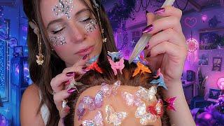 ASMR  The MOST Relaxing Hair Treatment (Scalp Oil, Massage, Plucking)