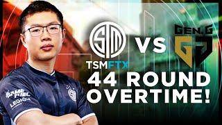 TSM VS GEN.G THE MOST INSANE COMEBACK IN VALORANT HISTORY! 44 ROUND MATCH | TSM WARDELL