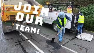 Join Our Team! City of Issaquah is looking for the newest members of our talented Public Works Team.