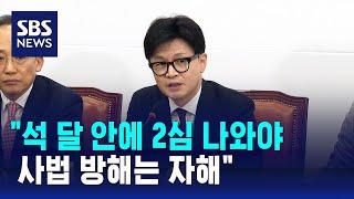 "석 달 안에 2심 나와야…사법 방해는 자해" / SBS