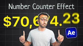 Animate NUMBERS like Ali Abdaal! After Effects Hindi Tutorial - 2024