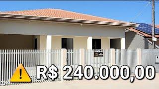 CASA NOVA | DE LAJE | 2 QUARTOS | LAVANDERIA | LOCALIZADO NO CENTRO DE JABOTI PARANA - R$ 240.000,00