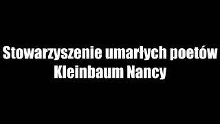 Stowarzyszenie Umarłych Poetów - Nancy Kleinbaum | Audiobook PL