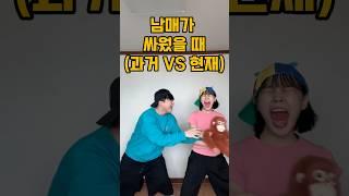 남매가 싸웠을 때 (과거 VS 현재) @빵먹다살찐떡