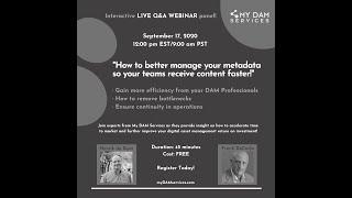 'Webinar' Live Q&A - My DAM Services_9.17.20