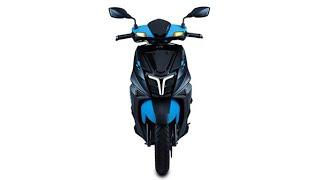 TVS ntorq 125 scooty sky blue wrap installation