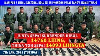 7 JAN, 2025 | Thusoh chomchom| NUG in Junta sepai surrender kibol le athijat phongdoh u.