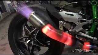 Kawasaki Ninja H2 Super Backfire super sport bike 