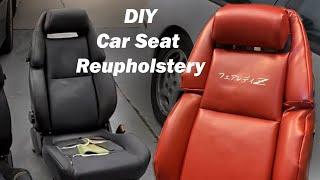 Nissan 300zx DIY Seat Reupholstery At Home