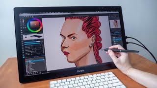 Parblo Coast 22 Pro: Big, Vibrant, Draws Well (pen display review)