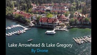 Lake Arrowhead & Lake Gregory ️ by #drone | #california