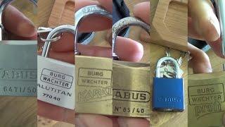 (39) Picking - Beginner's locks picked & opening tips (Abus & Burgwächter padlocks)