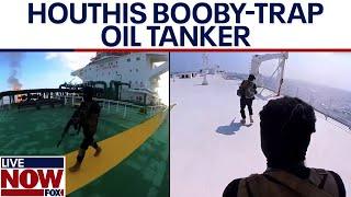 WATCH: Houthis bomb oil tanker, boobytrap with explosives | LiveNOW from FOX