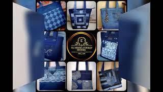 Denim tote bags