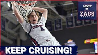 Gonzaga BLASTS UMass-Lowell as deep bench balls out! | Zags vs SDSU: A budding college hoops rivalry