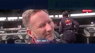 Christian Horner says "20 seconds penalty is too harsh" in the Post-Race Interview at the MexicanGP