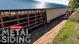 Installing Metal Siding on the BIGGEST Building