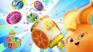 SUNNY BUNNIES - How to Make a Sunny Bunnies Cannon | GET BUSY COMPILATION | Cartoons for Children