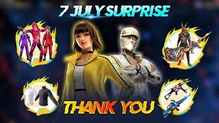 7 July Mystery Surprise Event Free Free | Criminal Bundle Return| Free Fire New Event|Ff New Event