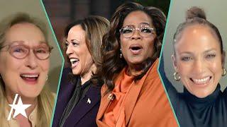 Kamala Harris & Oprah Winfrey Joined By Jennifer Lopez & More At Rally