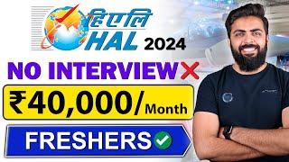 HAL ATC Recruitment 2024 | Salary ₹40,000/month | Latest Job Vacancy 2024