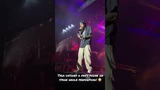 Tyga Catches a Fan’s Phone on Stage while Performing!  | #shorts