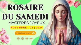 ROSAIRE DE GUÉRISON: MYSTÈRES JOYEUX, ROSAIRE DU SAMEDI02 NOVEMBRE 2024 PRIÈRE POUR LE BONHEUR