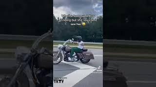 Harley-Davidson 1 hand wheelie with drink (monster energy ) by TheyknowYKTV #wheelie #stunts #shorts