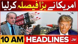 US Sanction on Pakistan Missile Program | BOL News Headlines at 10 AM | America vs Pakistan