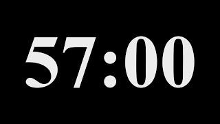 57 minutes Countdown Timer: Stay Focused & Productive! (With Alarm)
