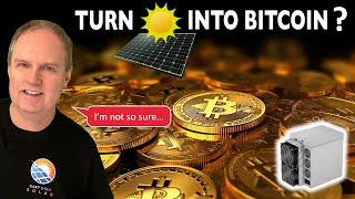 Is Mining Bitcoin More Profitable than Exporting Excess Solar Energy?