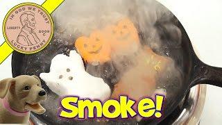 Frying Peeps For Halloween, Smoke Alert!